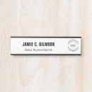 Recherche de bureau plaques de porte Logo de l'entreprise
