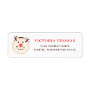 Search for donut return address labels Cute