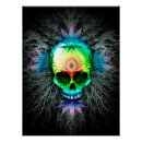 Search for psychedelic trippy posters Skull
