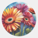 Search for gerbera daisy flower stickers Colourful