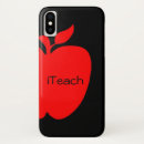 Recherche de pomme rouge iphone coques Enseignant