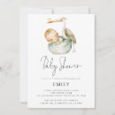 Recherche de stork baby shower invitations Mignonette