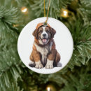 Search for saint bernard dog ornaments Pet