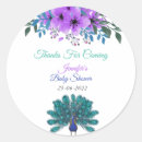 Search for blue peacock stickers Watercolor