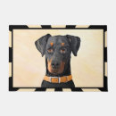 Search for doberman doormats Dobie