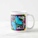 Recherche de peinture papillon tasses Bleu