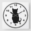 Search for silhouette clocks Cat