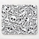 Search for decorated skull mousepads Black