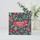 Search for red floral pattern cards Rustic