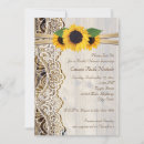 Search for lace bridal shower invitations Sunflower