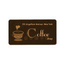 Search for coffee bean return address labels Cafe