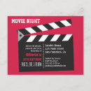 Search for movie night invitations Clapperboard