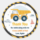 Search for digger stickers Construction birthday