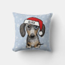 Search for dachshund christmas pillows Xmas