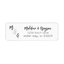 Search for line drawing return address labels Black white