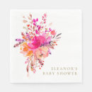 Search for floral baby shower napkins Elegant