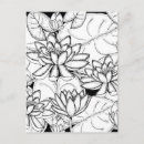 Search for black and white flowers postcards Modern