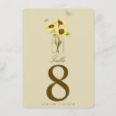 Search for sunflower numbers table cards Sunflowers