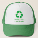 Search for green recycling hats World