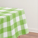 Search for green and white gingham tablecloths Check