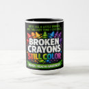 Search for broken mugs Crayons