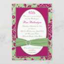 Search for floral 65th birthday invitations Roses