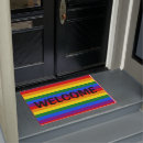 Search for pride rainbow doormats Welcome