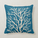 Search for teal and coral pillows Tropical