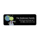 Search for alien return address labels Outer space