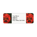 Search for pansy flower return address labels Floral