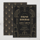 Search for art invitations Black