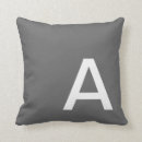 Recherche de gris foncé coussins Nom