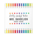 Search for rainbow notepads Kindergarten teacher
