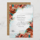 Search for rustic country teal wedding invitations Turquoise
