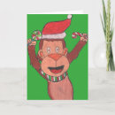 Search for monkey christmas cards Cartoon