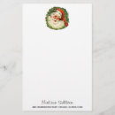 Search for retro christmas stationery paper Santa claus
