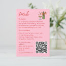 Search for retro wedding enclosure cards Pink