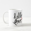 Search for hello love mugs Watercolor