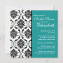 Recherche de damask bridal shower invitations Noir