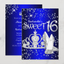 Recherche de diadème royal invitations Bleu