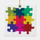 Search for puzzle piece ornaments Colourful