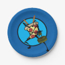 Recherche de français assiettes en papier Bleu