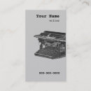 Search for typewriter business cards Social media