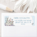 Search for boy baby shower return address labels Rabbit