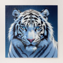 Search for white tiger puzzles Blue eyes