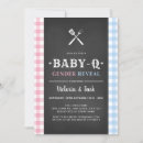 Search for bbq gender reveal invitations Bbq baby shower