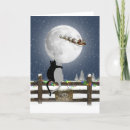 Search for cats in sleigh cards Santa claus