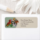 Search for northern cardinal return address labels Wildlife