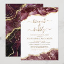 Search for agate bridal shower invitations Gold