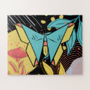 Recherche de grand papillon puzzles Noir